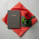 Journal de pensamientos con rosa eterna preservada, set de regalo de La Plantisserie