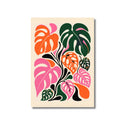 Póster de Monstera estilo años 60 (Flower Power), en papel mate · La Plantisserie