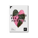 Lámina botánica de Philodendron Pink Princess (serie Leaf), impresión en papel mate 200g · La Plantisserie