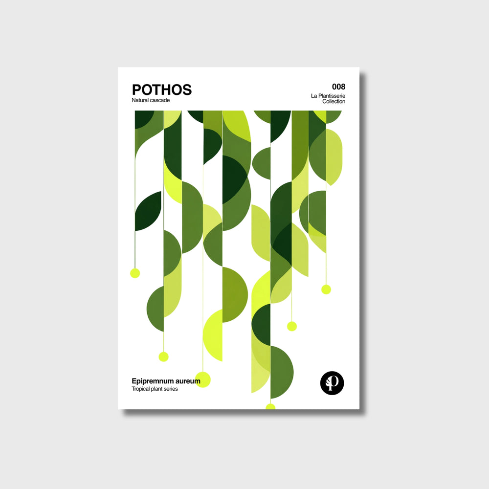 Póster botánico de Pothos, Tropical Series N°008, papel mate 200g · La Plantisserie