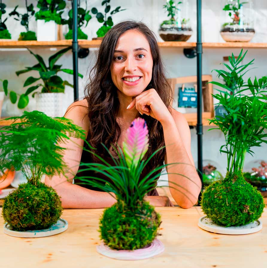 Taller Kokedama + Base de Resina