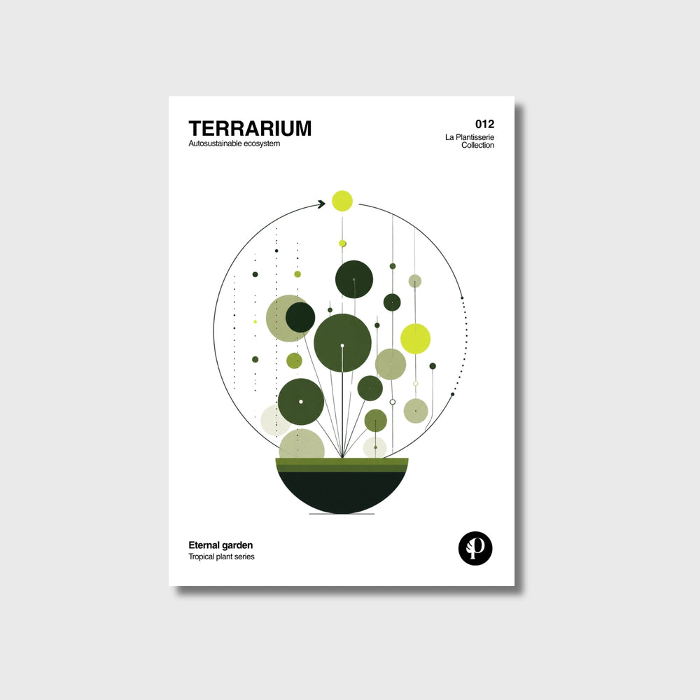 Póster botánico de Terrario, Tropical Series N°012, papel mate 200g · La Plantisserie